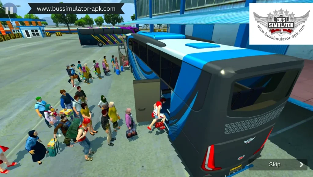 Bus Stand and Peoples BUSSID