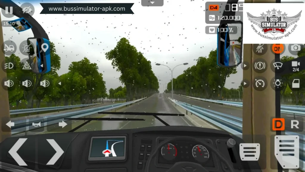 Rainy Day Driving with sound and best graphics