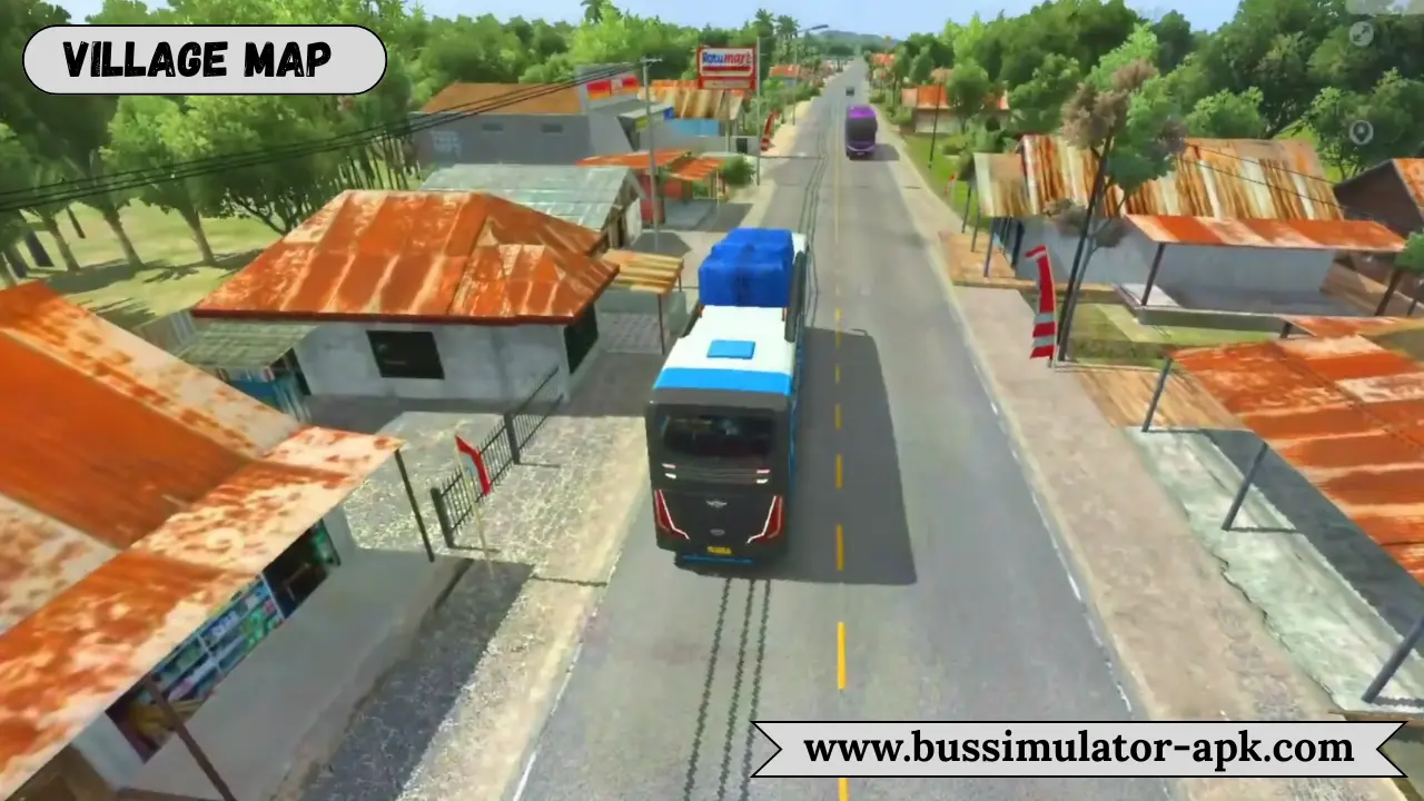 Village Map Mod for Bus Simulator Indonesia