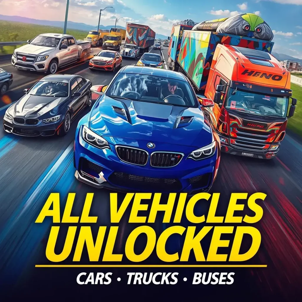 Different Cars and Trucks