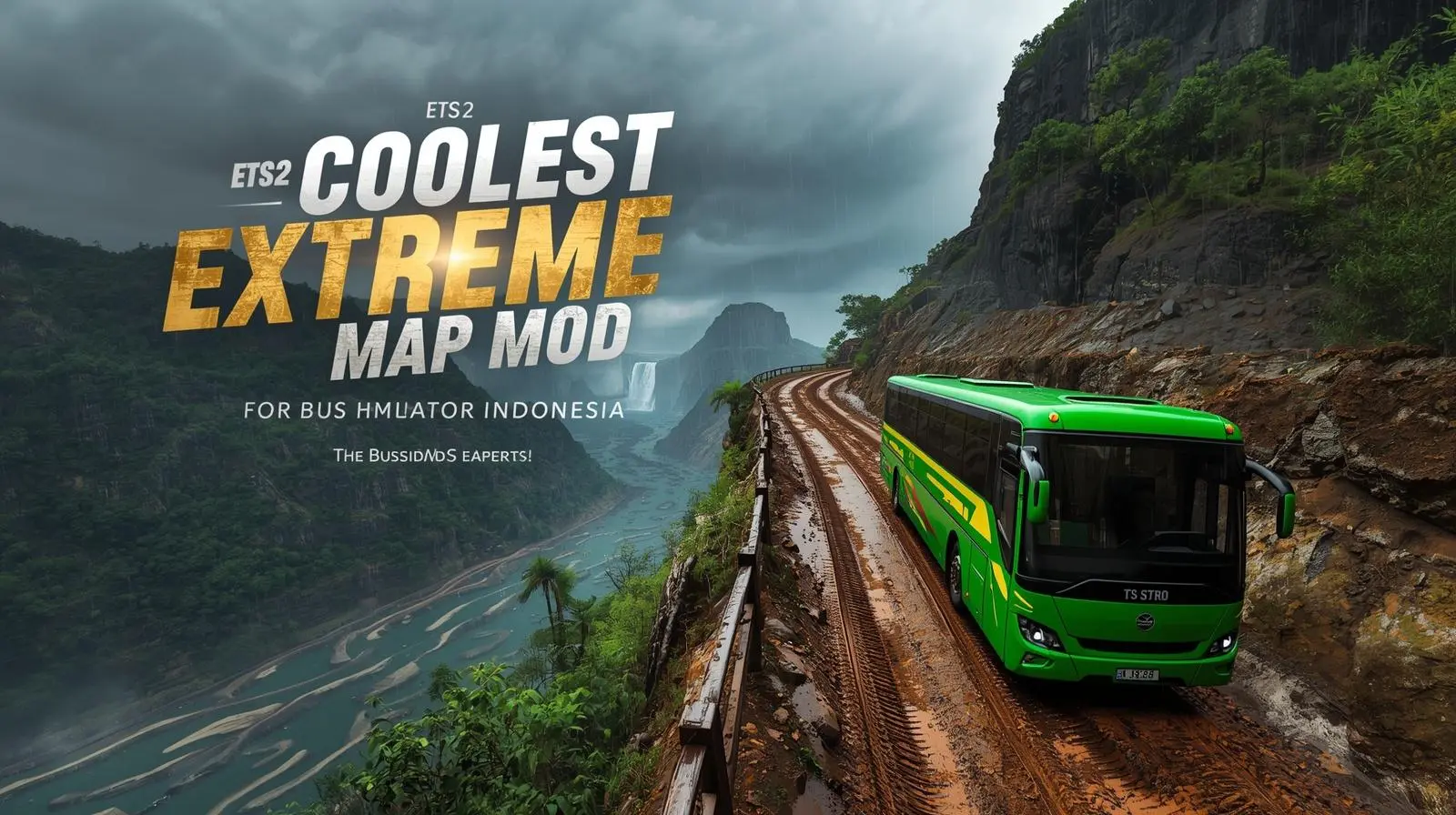 ETS2 Coolest Extreme Map Mod for Bus Simulator Indonesia